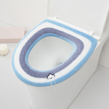 Knitted Toilet Seat Cushion Winter Warm Washable