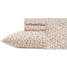 100% Cotton Percale Sheet Set Pink Floral