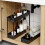3-Tier Slim Rolling Storage Cart with Removable Shelves 2