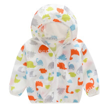 Printing Hooded Zipper Outerwear Toddler Sunscreen Summer Kids Jackets Coats Girls Coat&jacket For 3-4 Years