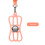 Cordão universal para celular com suporte de argola e base, compatível com iPhone e a maioria dos smartphones (4"-6,5") 1