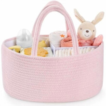 Baby Diaper Caddy Organizer Cotton Rope Basket Large