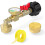 Propane Refill Adapter 1lb to 20lb Brass 90 Elbow with 1