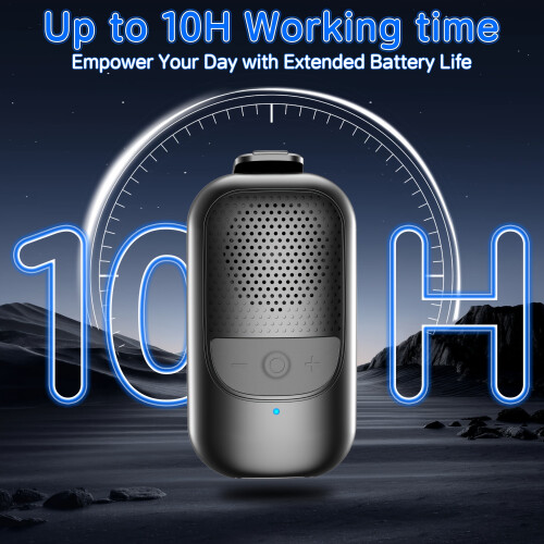 Caixa de som Bluetooth com clipe e 10 horas de reprodução. 2