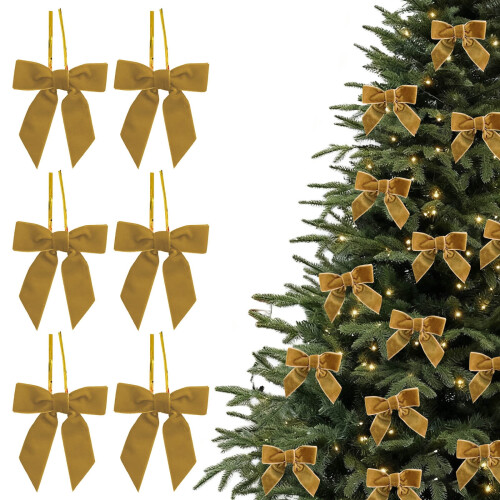 burgunderrote Samt-Weihnachtsschleifen, 7,9 cm