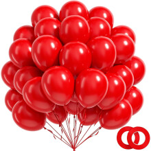 20 ballons rose vif de 25 cm avec rubans – Décoration pour anniversaire, mariage ou fête tropicale