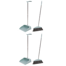 Conjunto de Vassoura e Pá de Lixo – Aço Inoxidável e Plástico, 85cm