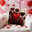 Housse de coussin en velours rose noir 45 x 45 cm 1