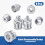 Microfoonstatief schroefdraadadapterset zilverkleurig (8 stuks) 2