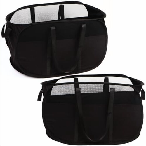 2pcs Collapsible Laundry Baskets with Dual Handles