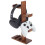 Controller-Halterung aus Holz mit Kopfhörerständer, braun 1