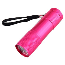 HIBIBUD Mini-Schwarzlicht-Taschenlampe, 9 LEDs, UV-Licht, Hand-Schwarzlicht-Taschenlampe