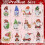 Kerst diamantschilderij sleutelhangerset 5D Kerstman kabouter 2