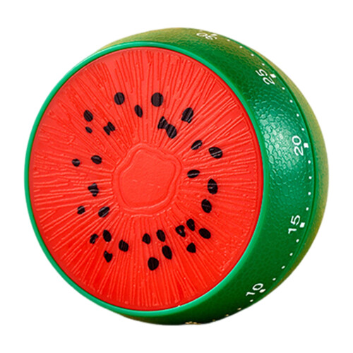 Magnetic Timer Lemon Watermelon Kitchen Cooking Timer Fruit Shaped Visual Mechanical Timer Manual Countdown Timer for Classroom Study