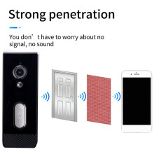 Tuya Home - Timbre con Cámara, Impermeable, WiFi, Videoportero, 1080P, Protección de Seguridad para Exteriores, Audio Bidireccional, Color