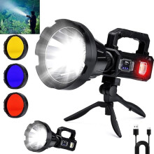 ZLCSolar Rechargeable LED Spotlight 3000000 lm 6 Modes