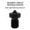 V6 Chromium Alloy Nozzle 3D Printer Nozzles, for Voron2.4 Printer 0.8mm 4