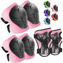 Set echipament de protecție pentru copii, genunchiere, cot și încheieturi, 3 piese