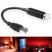 Solas Oíche USB Réalta, Solas Díon Carranna Inchoigeartaithe Dath Dearg Soilse LED Inmheánacha Inaistrithe 5V le haghaidh Maisiú Carranna,
