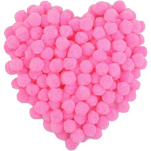 150 Stück 1-Zoll-blaue Bastelpompons