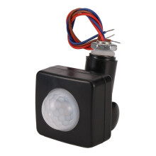 220V Human Body InfraröD Sensor InfraröD Kroppssensor LED Flood Light PIR RöRelsesensor Justerbar Svart