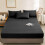 Black Microfiber Bed Skirt – Single Size, Elastic Hem 1