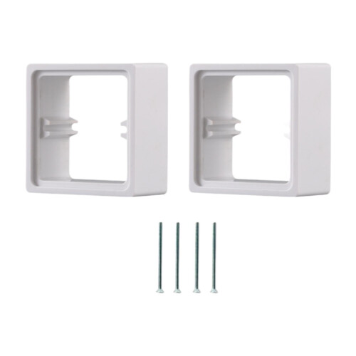 2 Pieces Single Socket Spacers Wall Plate Spacers for Kitchen Bedroom Office white