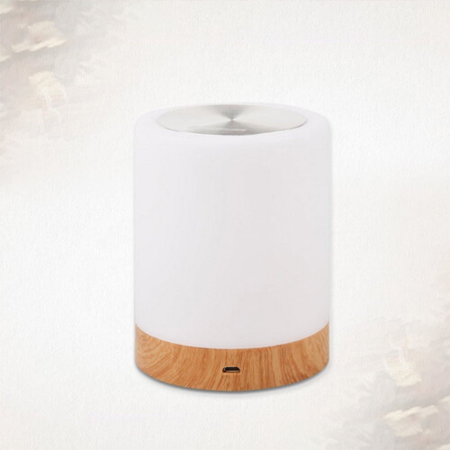 LED-nattlampe i trefiber – berøringsdimbar, 3 2