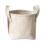 Small Woven Linen Storage Basket 12x12x12cm 1