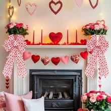 Decorazione a forma di fiocco a forma di cuore per occasioni romantiche (1 pezzo)