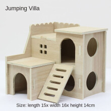 Jouets en bois pour hamster – Roue d'exercice, nid, balançoire, villa