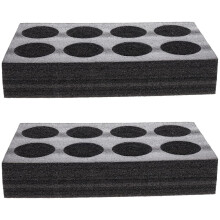 2pcs Drinking Cup Holder Takeout Beverage Carrier Black EPE Prevent Spilling for General Users