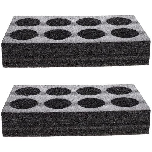 2pcs Drinking Cup Holder Takeout Beverage Carrier Black EPE Prevent Spilling for General Users