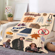 Gilmore Girls flanellpledd (100 x 120 cm) – kompatibelt med TJ Maxx, koselig reise- og hjemmedekor for tenåringer