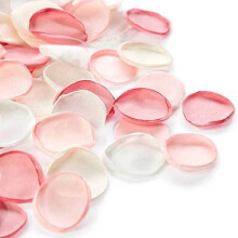 500 pétales de rose en soie artificielle rose poudré – Mariage, allée, centres de table, confettis de fête, enterrement de vie de jeune fille,