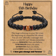 12th - 21st Birthday Gifts Ideal for Boys, 12 13 14 15 16 17 18 19 20 21 Year Old Birthday Bracelet for Son Brother Grandson Nephew Friend