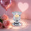 Clear Glass Candlestick Holder 2.4in 1