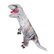 Halloween T-Rex Dinosaur Oppustelig Kostume Børnedagsfest Sjove Udendørslege Foto Tegneserie Dyredukke - Hvid