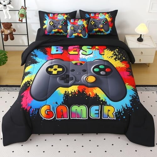 Gamer-dynesæt med 6 dele, graffitidesign
