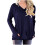 Top da donna a maniche lunghe con scollo a V, modello A1Series, taglia S 1
