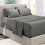 Σετ Σεντόνια Queen Extra Deep Pocket Grey 6 Τεμαχίων 1