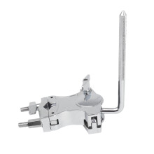 TOYMYTOY Drum Clamp Mount Tom Drum Suspension Rim Mount Zinc Alloy for Musical Instruments Silver 1Set