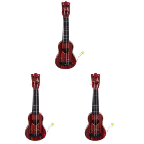 3Stk Mini Ukulele Für Kinder, Langlebig Mit Klarer Lackierung 1