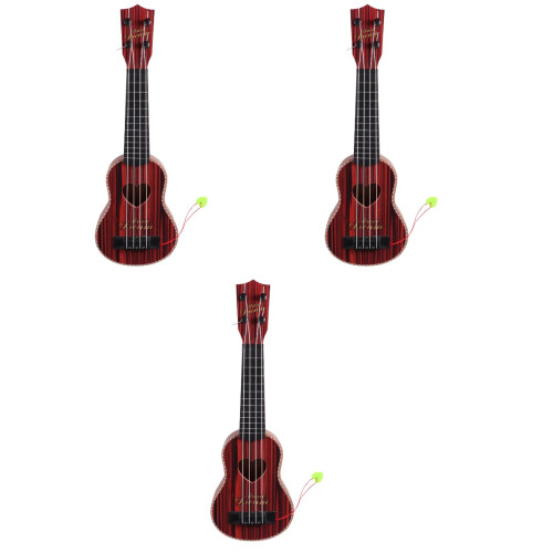 3Stk Mini Ukulele Für Kinder, Langlebig Mit Klarer Lackierung 2