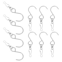 Metal Swivel S Hooks for Wind Chimes & Garden Decor (10
