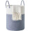 Cotton Rope Laundry Hamper 58L Blue 1