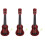3Stk Mini Ukulele Für Kinder, Langlebig Mit Klarer Lackierung 4