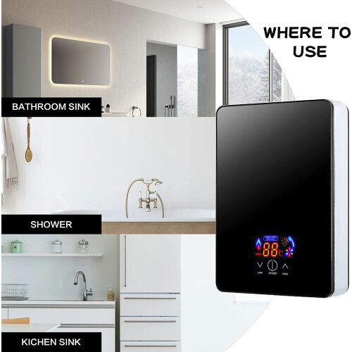 Scaldabagno elettrico istantaneo da 220 Volt e 6500 Watt per bagno