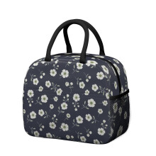Sac isotherme à motif floral pour femme – Étanche, idéal pour le travail, la plage, les voyages, les pique-niques et le camping ; compatible