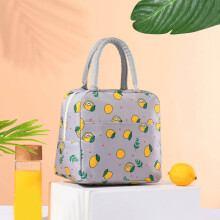 Sac isotherme avec poche avant - Sac fourre-tout réutilisable pour femmes, hommes, travail et pique-nique gris